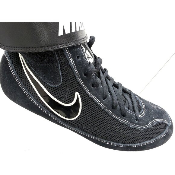 Nike SpeedSweep 7 Men’s Wrestling Shoes Size 8.5 Black White Lightweight Grip - Picture 9 of 16